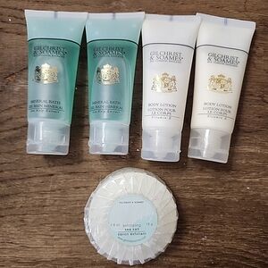 Gilchrist & Soames Exfoliating Sea salt soap, Sea Kelp gel & Vit E body lotion